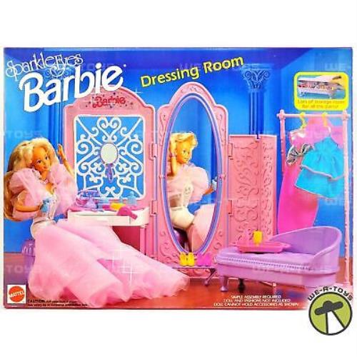 Sparkle Eyes Barbie Dressing Room Playset 1992 Mattel No 7584