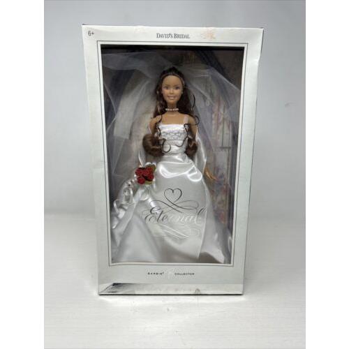 David`s Bridal Eternal Barbie 2004 Brunette Collector Silver Label H1707