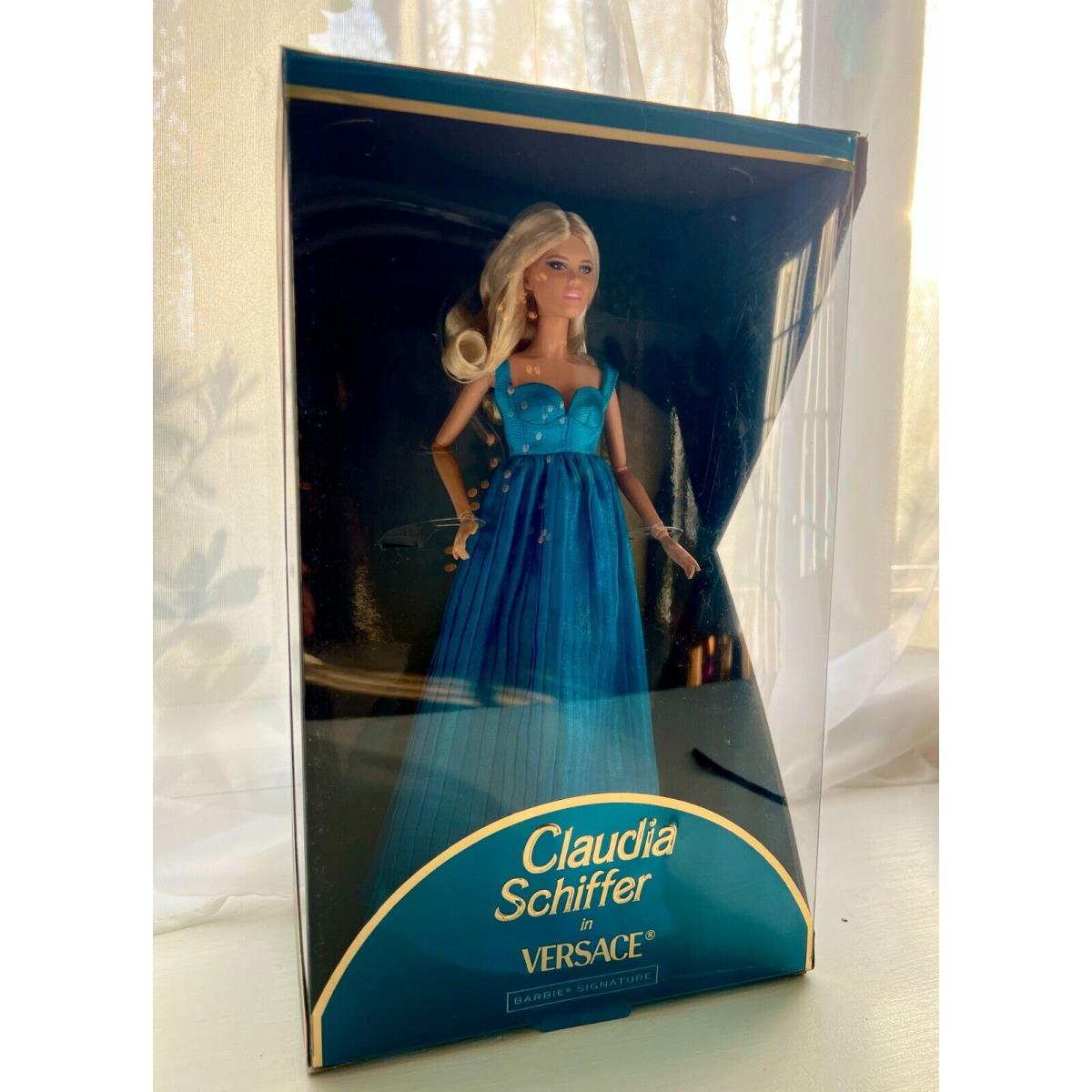 Barbie Supermodel Claudia Schiffer Doll in Versace Gown IN Hand Ships Fast