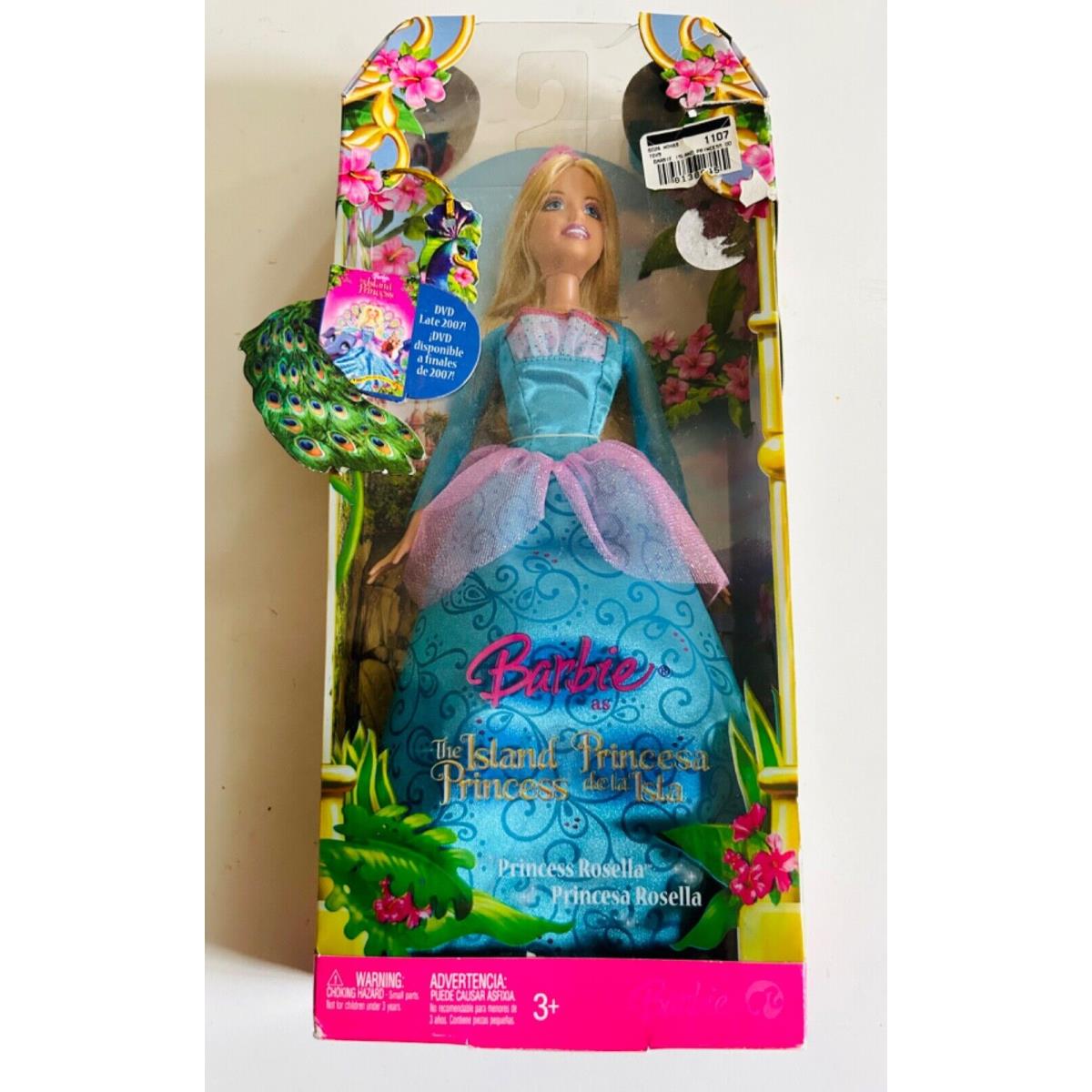 2007 Barbie The Island Princess Princesa DE LA Isla Rosella Doll