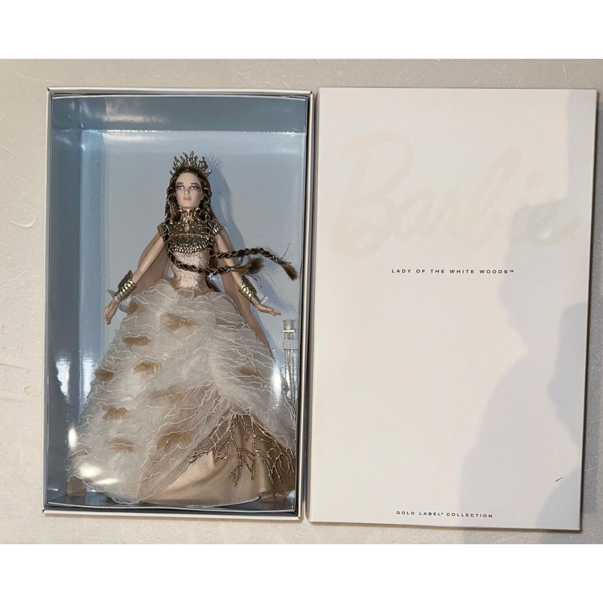Faraway Forest Lady of The White Woods Barbie Gold Label Mattel Nrfb in Shipper