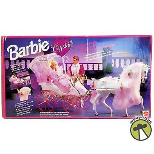 Barbie Crystal Horse and Carriage Playset 1992 Mattel 10142 Nrfb