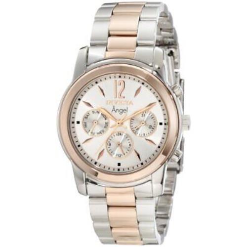 Invicta Women`s 11736 Angel Silver Dial Two Tone Stainless Steel Watch