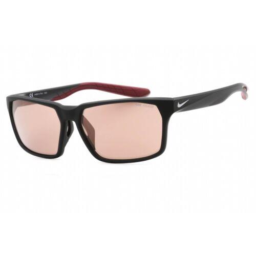 Nike Men`s Sunglasses Matte Black Plastic Frame Nike Maverick Rge E DC3296 011