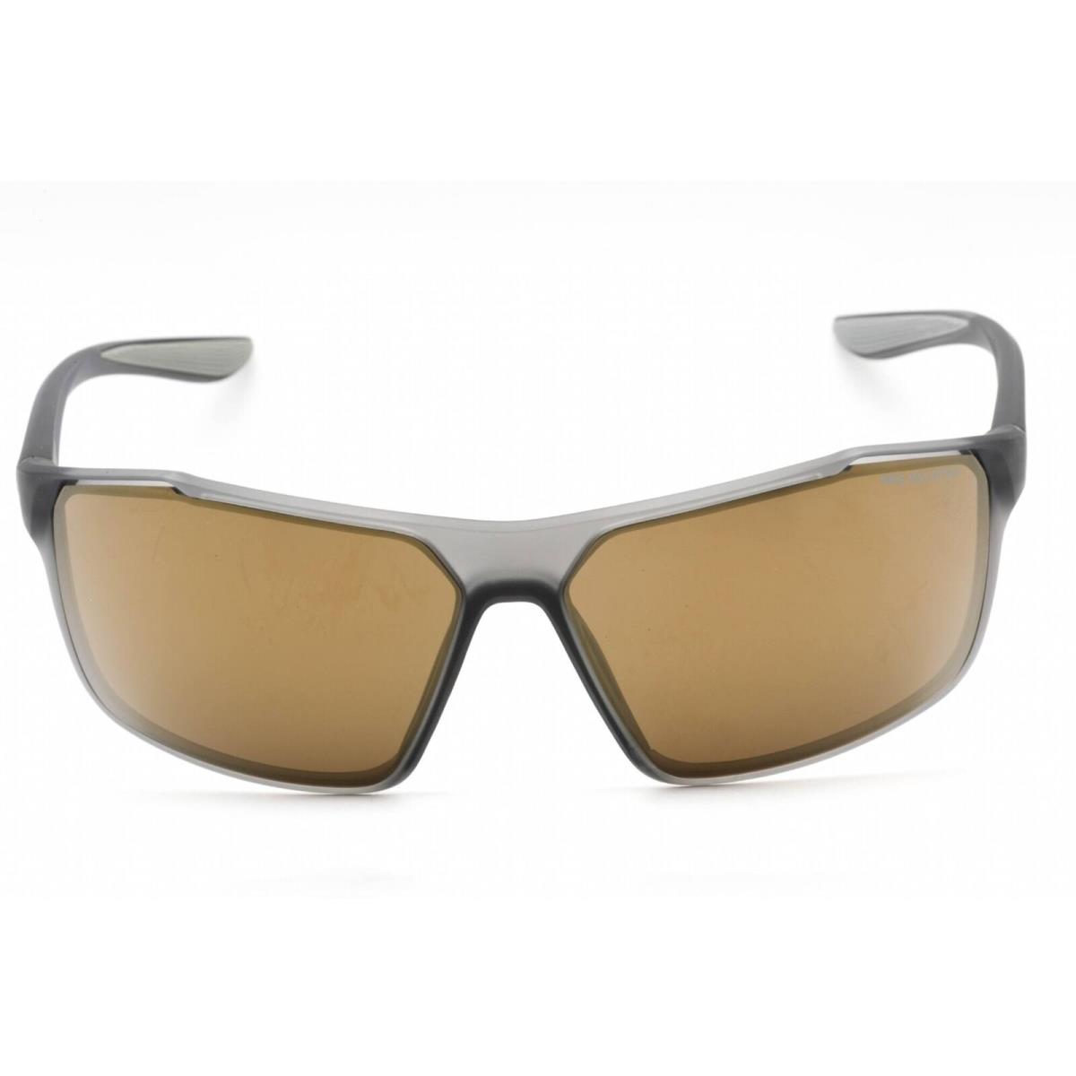 Nike Unisex Sunglasses Matte Dark Grey Plastic Frame Nike Windstorm M CW4672 021 - Frame: Matte Dark Grey, Lens: Brown/Bronze