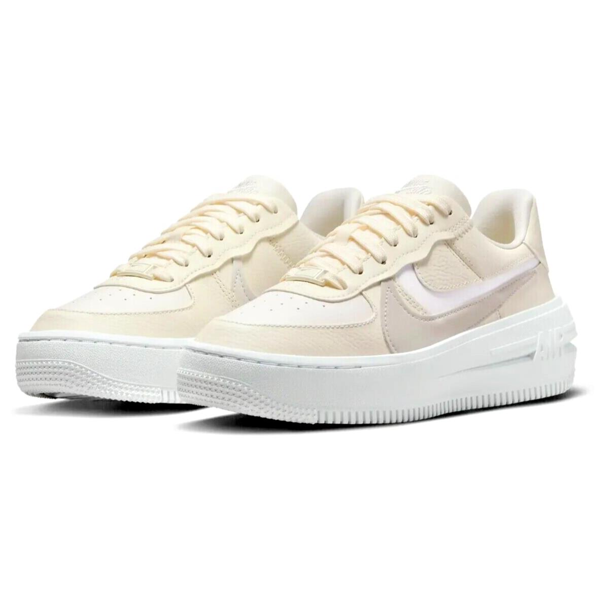 Nike Air Force 1 Plt.af.orm Womens Size 12 Shoes DJ9946 107 Pale Ivory