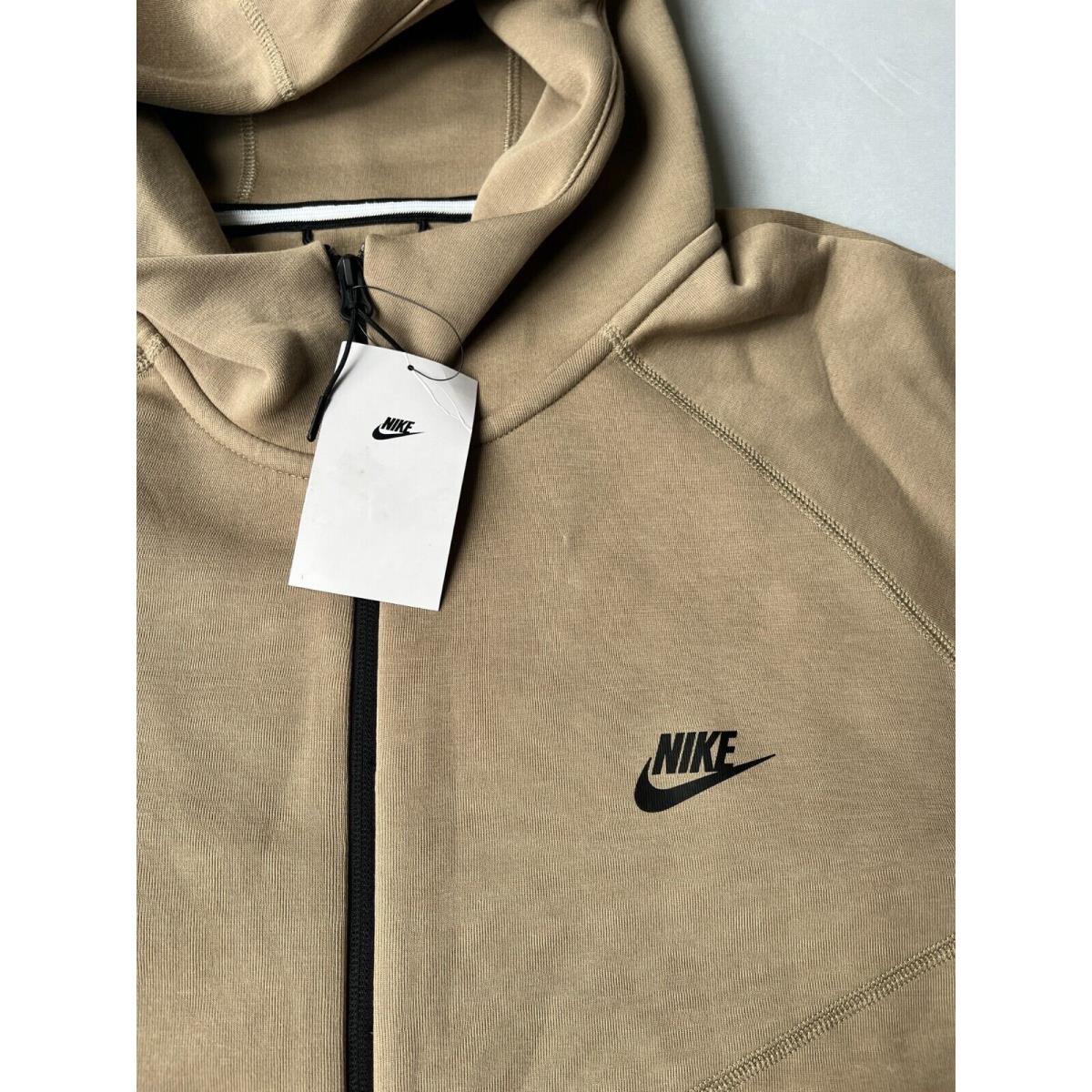 Nike Tech Fleece Windrunner Mens Size 3XL Full Zip Hoodie Khaki FB7921-247