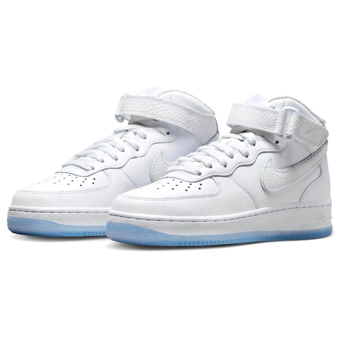 Nike Air Force 1 AF1 Mid Yod Womens Size 6 Shoes FN4274 100 White Ice - Multicolor