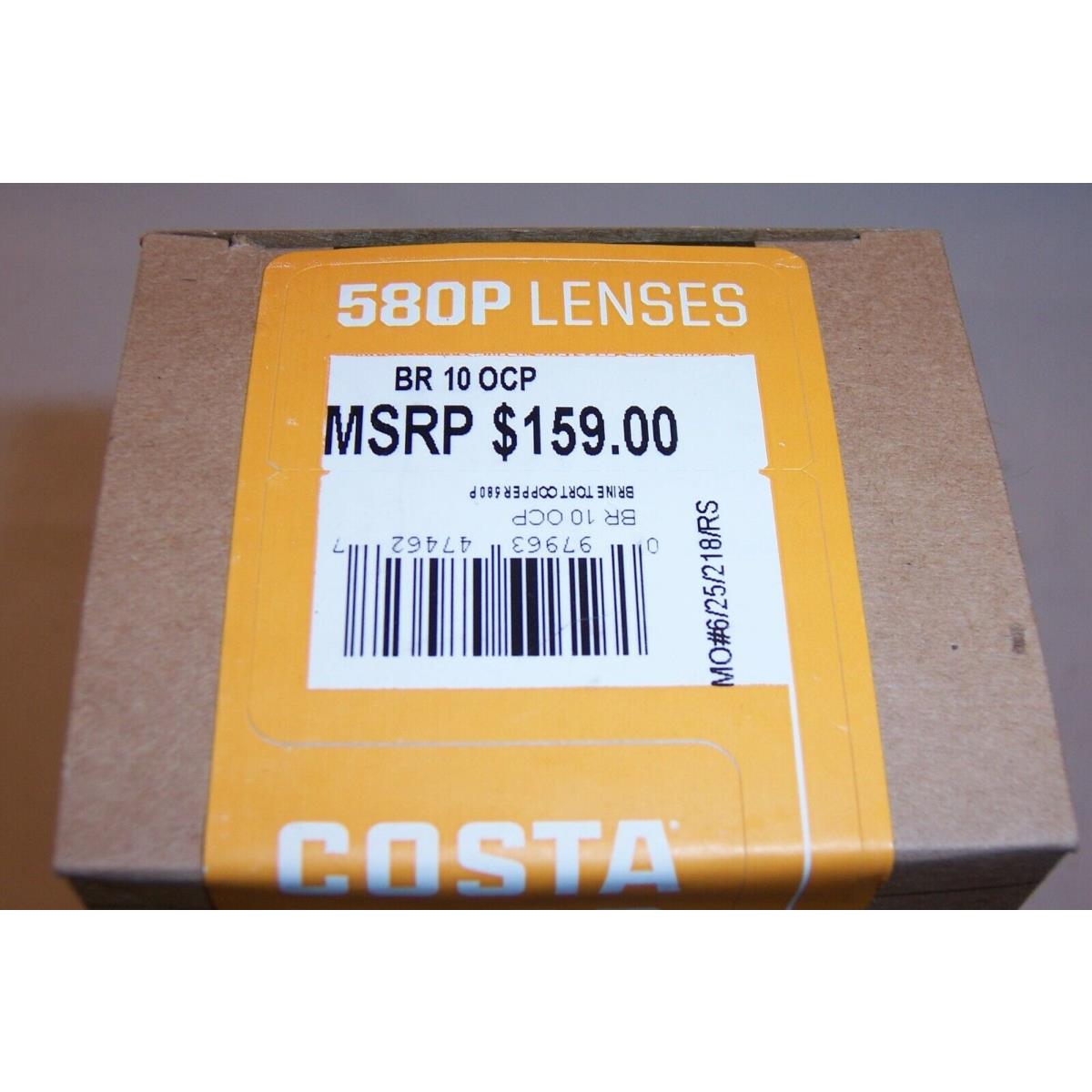 Costa Del Mar Brine Sunglasses Tortoise/copper 580P