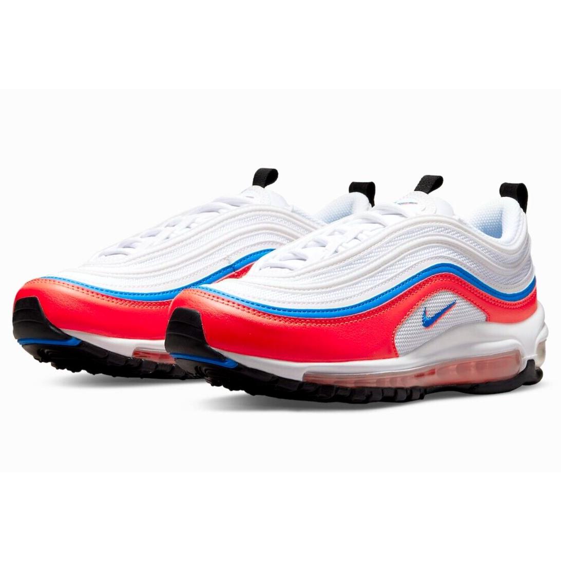 Nike Air Max 97 Womens Size 6 Shoes DV2222 100 Double Swoosh White Crimson - Multicolor