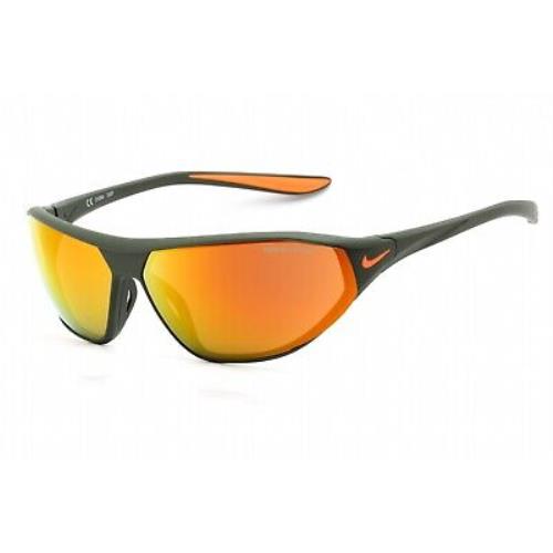 Nike Aero Swift M DQ0993 325 Sunglasses Matte Brown Frame Orange Lens 65mm