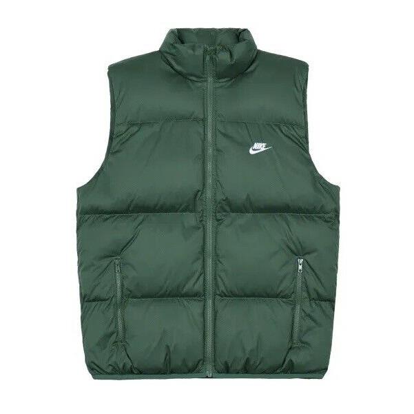 Nike Sportswear Men s Size S Club Primaloft Green Winter Puffer Vest FN7373-323