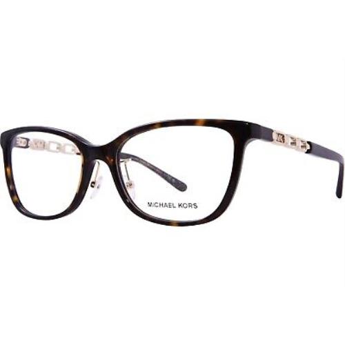 Michael Kors Greve MK4097F 3006 Eyeglasses Women`s Dark Tortoise Full Rim 56mm