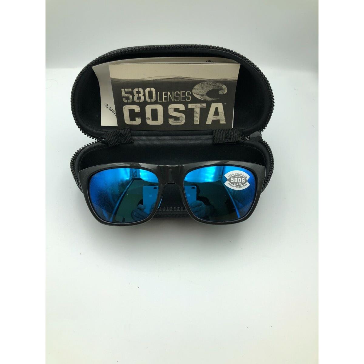 Costa Del Mar Cheeca Shiny Black / Blue Mirror 580 Lightwave Glass Cha 11 Obmglp