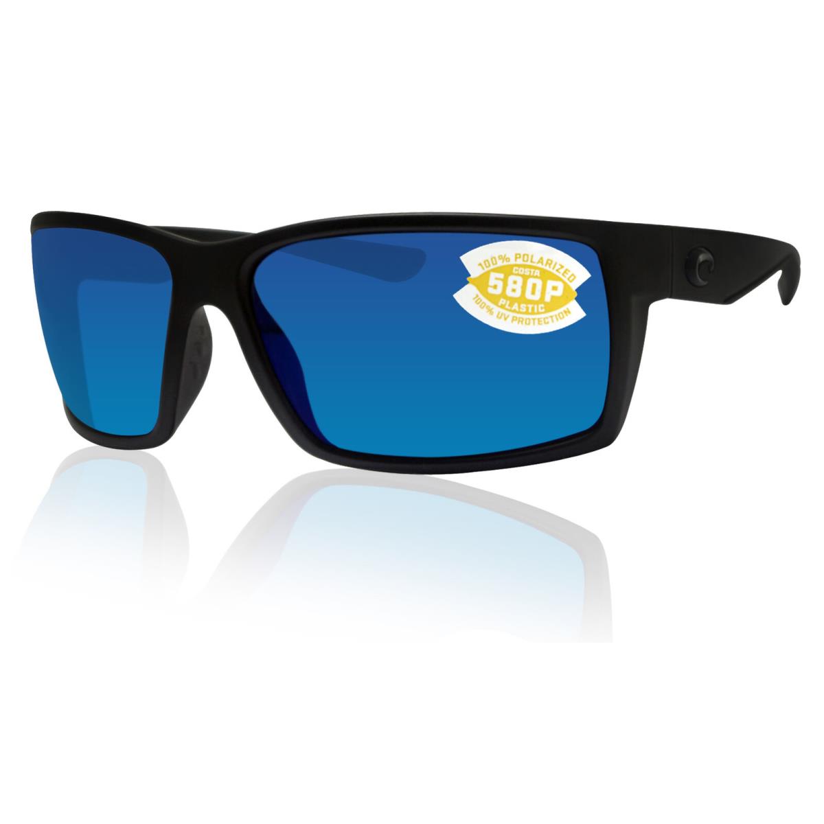 Costa Del Mar Reefton Blackout Blue Mirror 580P Plastic Polarized RFT01OBMP