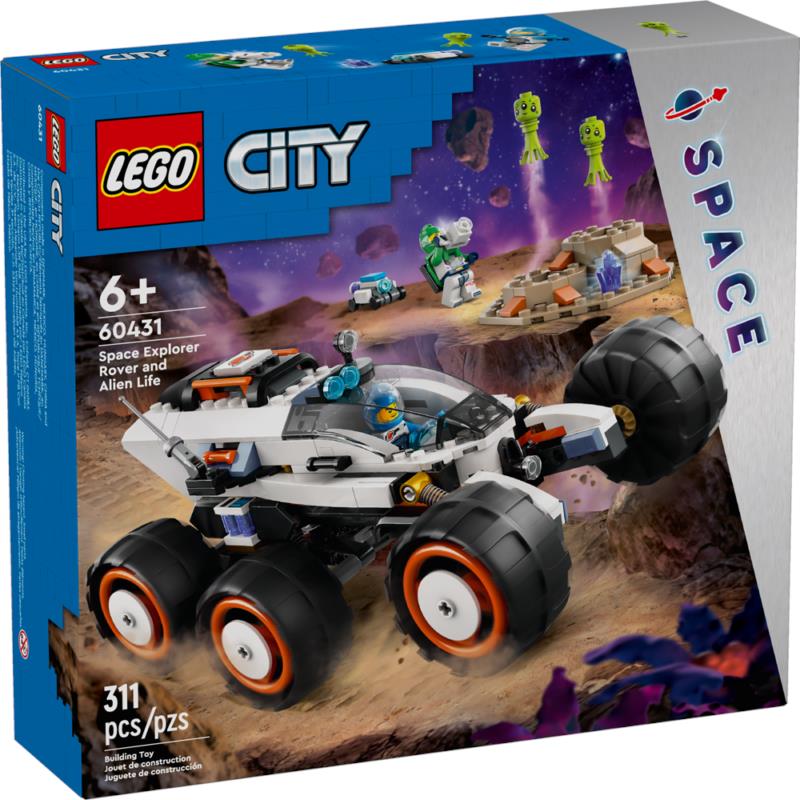 Lego City Space Explorer Rover and Alien Life 60431 Building Toy Set Gift