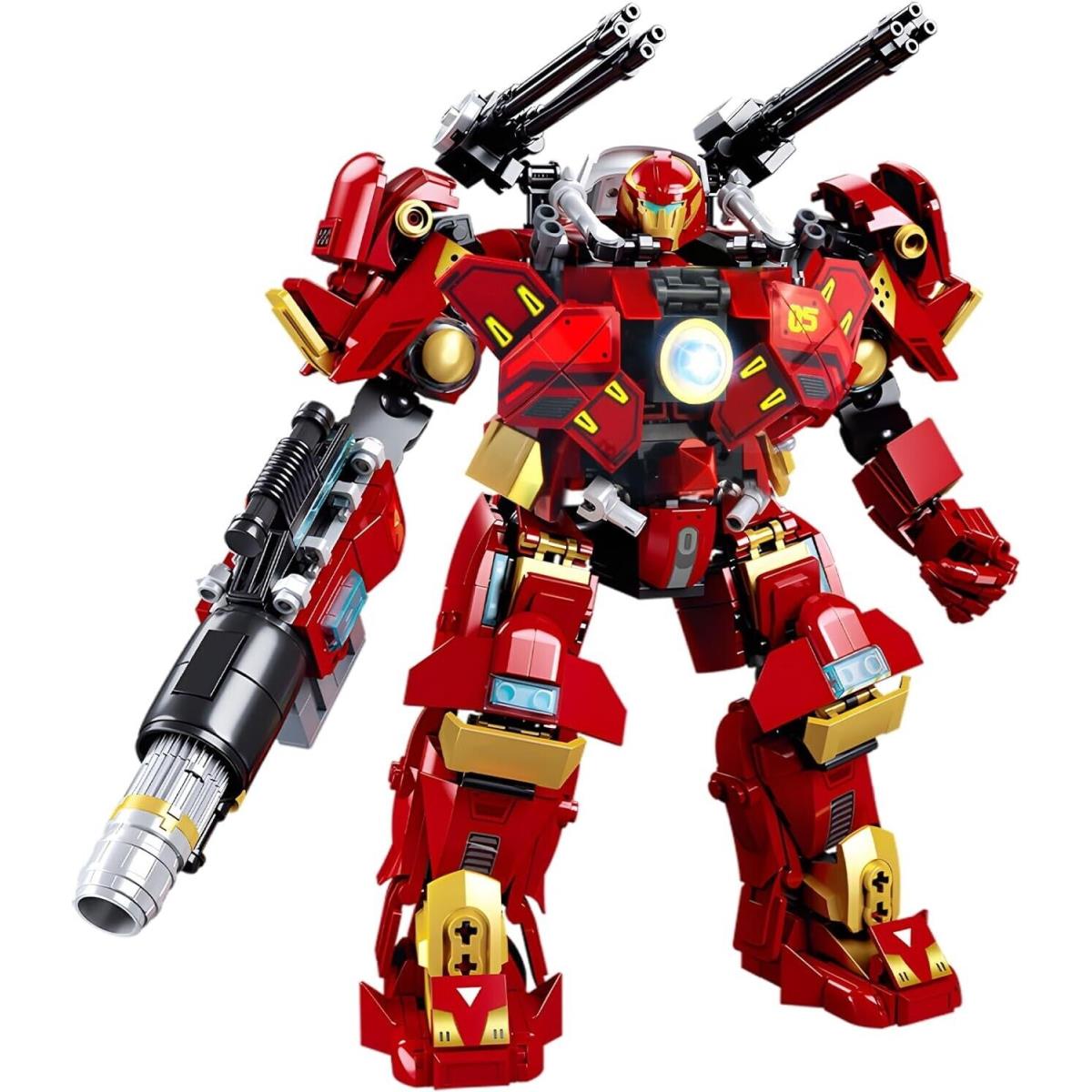 Lego Compatible Mech Robot Transforming Building Blocks Set Iron Man Theme 588PC