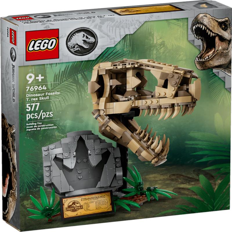 Lego Jurassic World Dinosaur Fossils: T. Rex Skull 76964 Building Toy Set