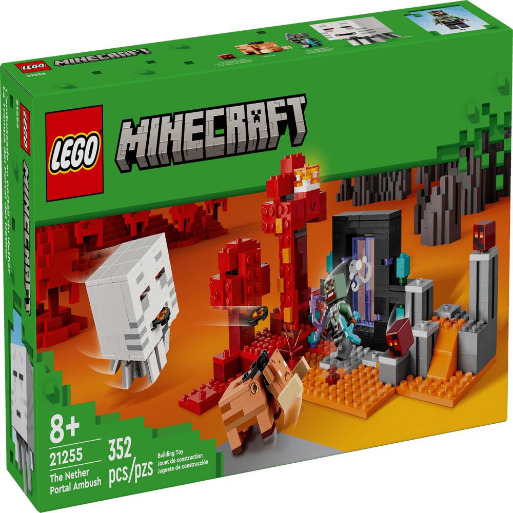 Lego Minecraft The Nether Portal Ambush Adventure Set 21255 Building Toy