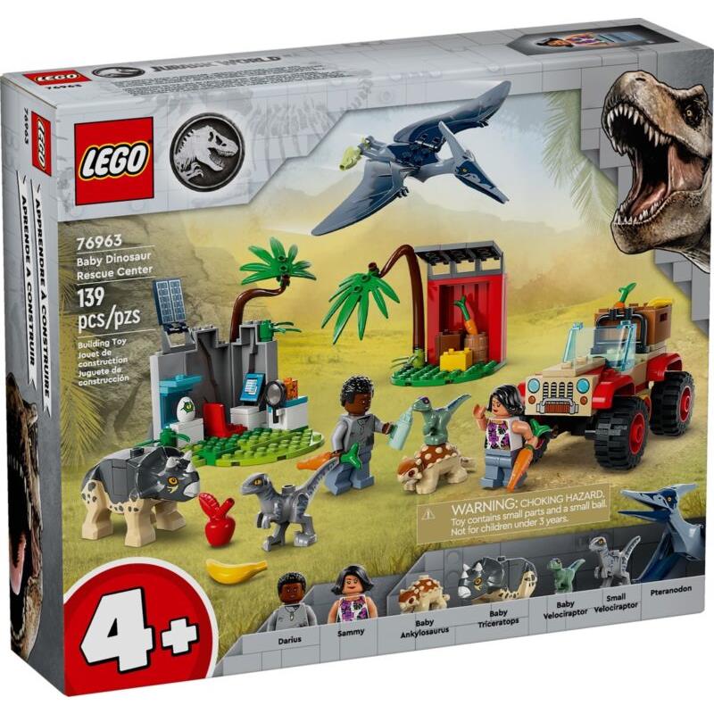 Lego Jurassic World Baby Dinosaur Rescue Center 76963 Building Toy Set Gift