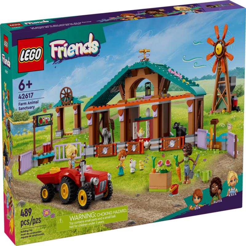 Lego Friends Farm Animal Sanctuary and Tractor 42617 Building Toy Set Gift