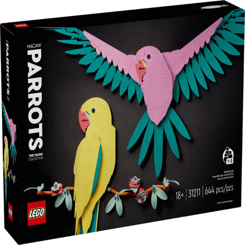 Lego Art The Fauna Collection Macaw Parrots 31211 Building Toy Set Gift