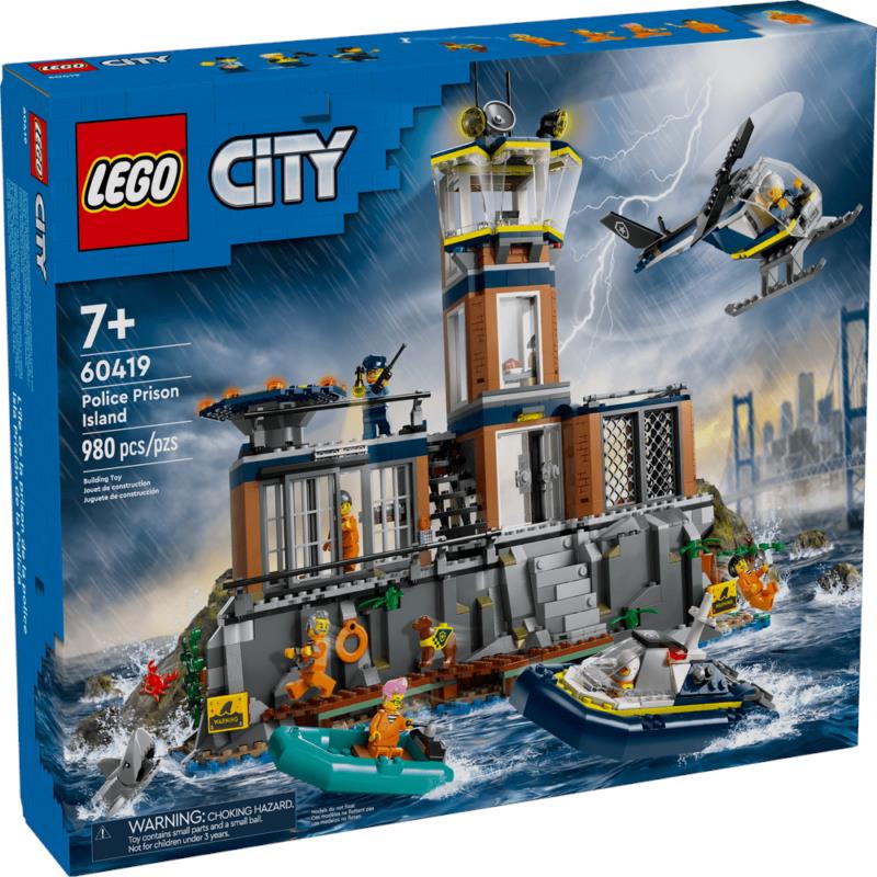 Lego City Police Prison Island 60419 Building Toy Set Gift