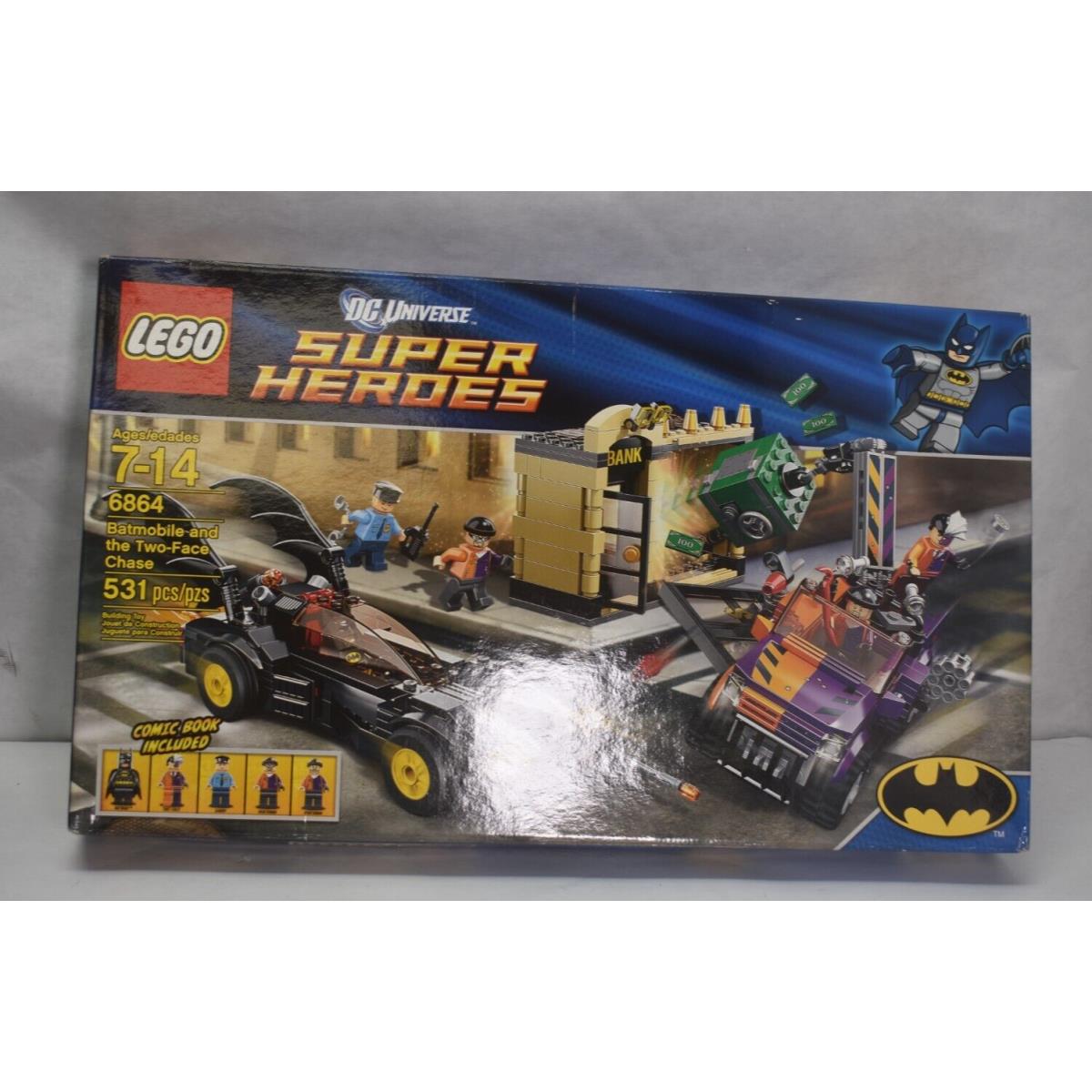 Lego 6864 DC Comics Super Heroes: Batmobile and The Two-face Chase 2012