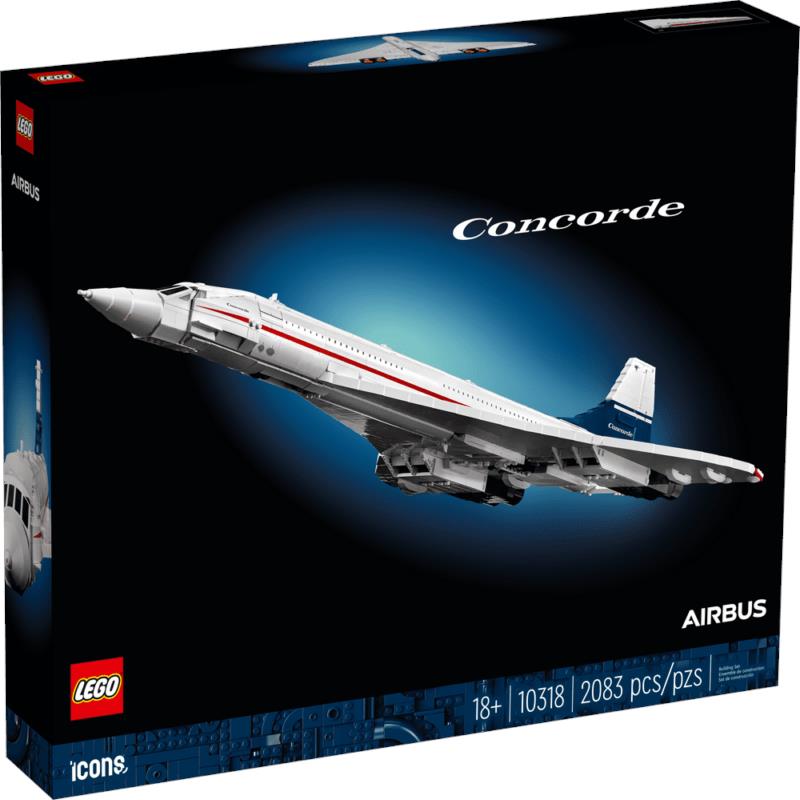 Lego Icons Concorde Model Aircraft 10318 Building Toy Set Gift