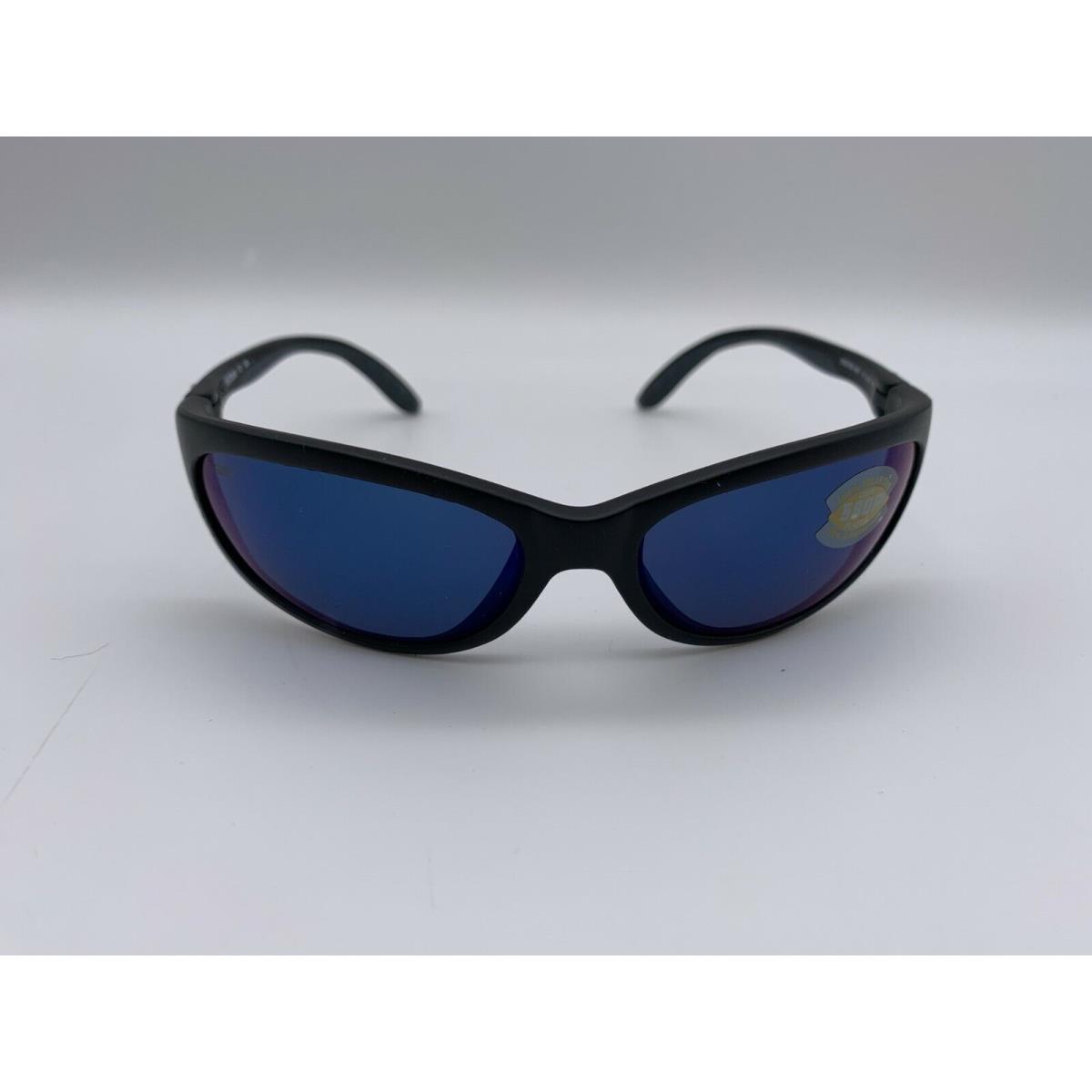 Costa Del Mar Fathom Polarized Sunglasses Matte Black / Blue Mirror 580P