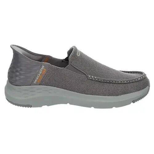 Skechers RF Parson Ralven Men`s Slip Ins Ons Shoes Sneakers Memory Foam Wide EE - Gray
