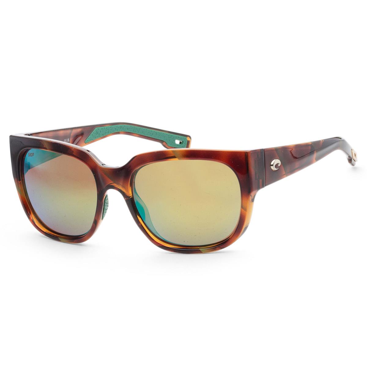 Costa Del Mar Women`s 55mm Shiny Palm Tortoise Sunglasses 06S9019-901909-55