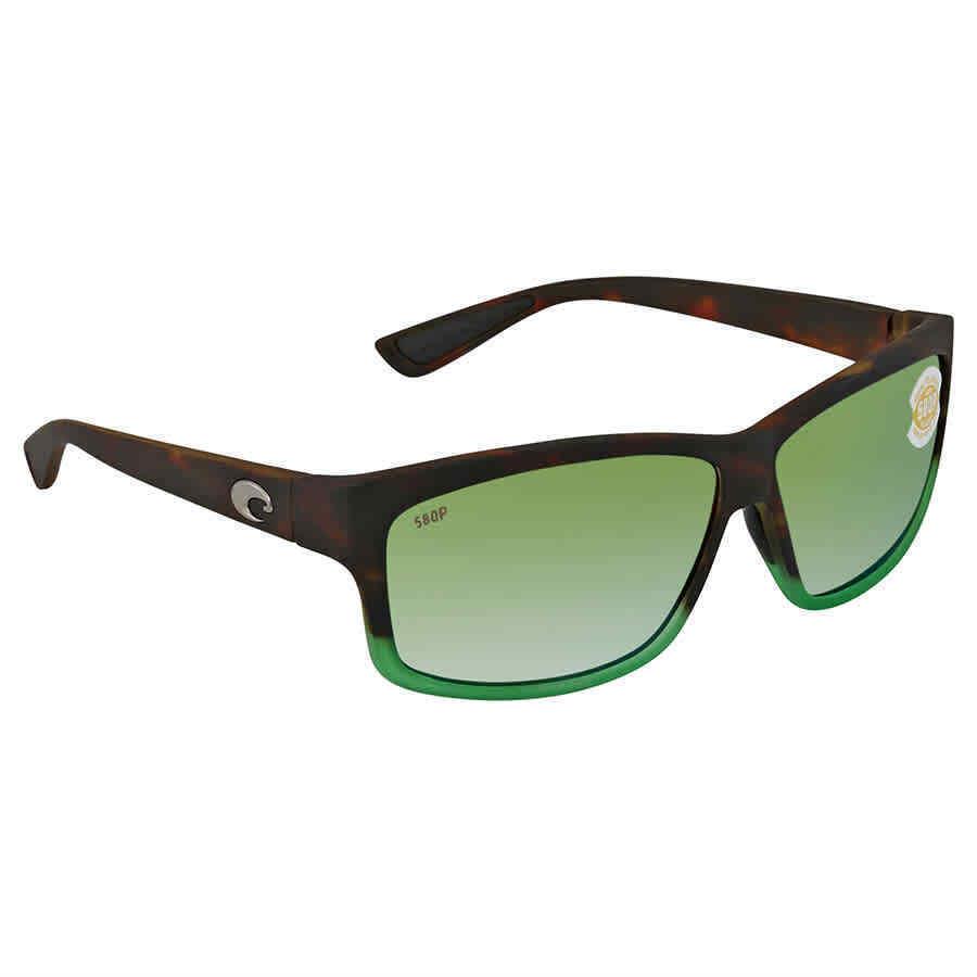 Costa Del Mar Cut Green Mirror Polarized Polycarbonate Men`s Sunglasses UT 77 - Frame: Multicolor, Lens: Green