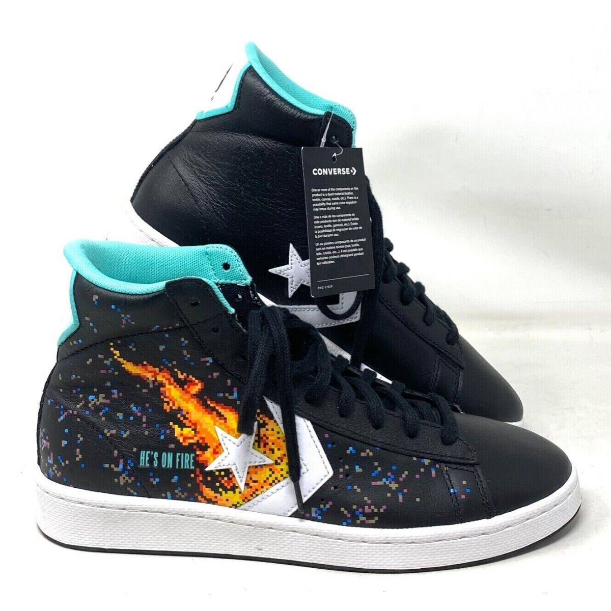 Converse Pro Leather High Nba Jam Shoes Black Men`s Basketball Sneakers 171313C