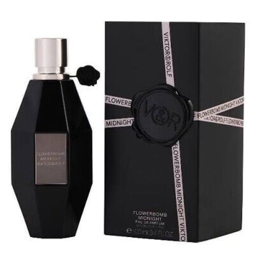 Flowerbomb Midnight by Viktor Rolf 3.4 oz Perfume For Women Edp