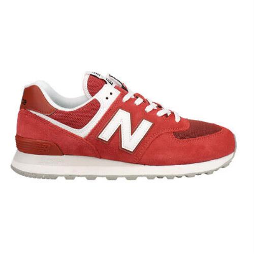 New Balance 574 Lace Up Mens Red Sneakers Casual Shoes U574FRG