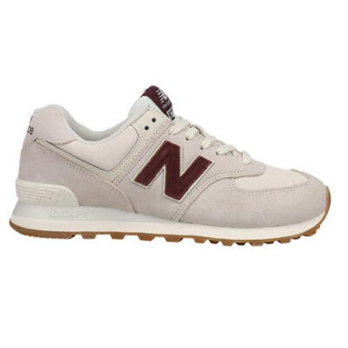 New Balance 574 Lace Up Mens White Sneakers Casual Shoes U574NOW