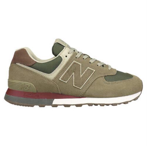New Balance 574 Lace Up Womens Green Sneakers Casual Shoes U574UBB