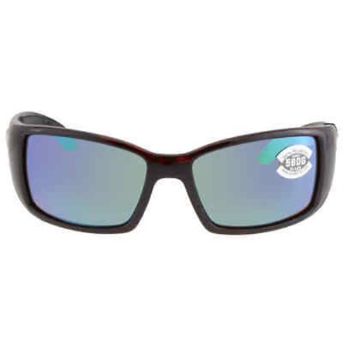 Costa Del Mar Blackfin Green Mirror Polarized Glass Men`s Sunglasses BL 10 - Frame: , Lens: Green Mirror