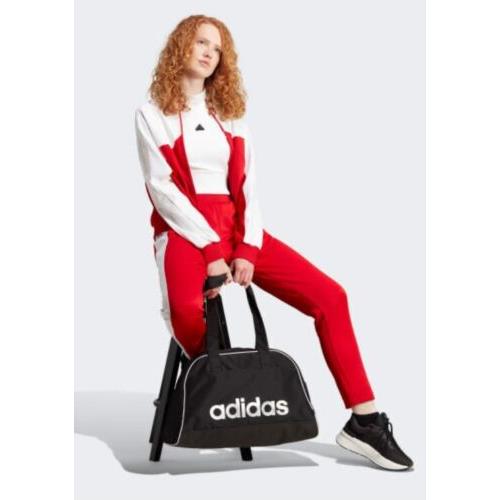 Adidas Tiro Color Block Track Suit Set Jacket + Pants Red Scarlet Grey Women s S