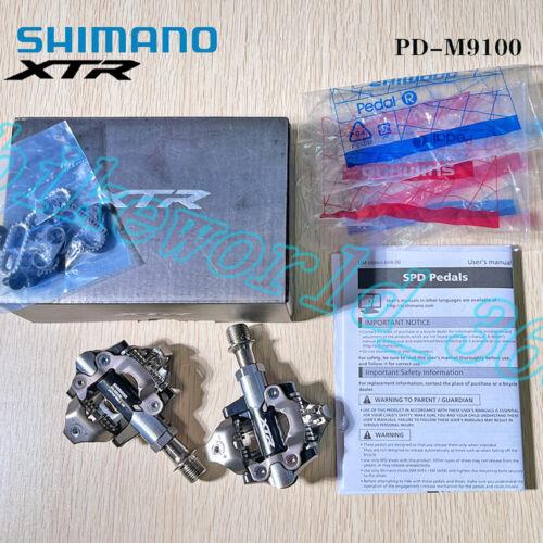 Shimano Xtr/xt PD-M9100/M8100/M8020 Country Race Spd Mtb Bike Pedal Set Cleats PD-M9100