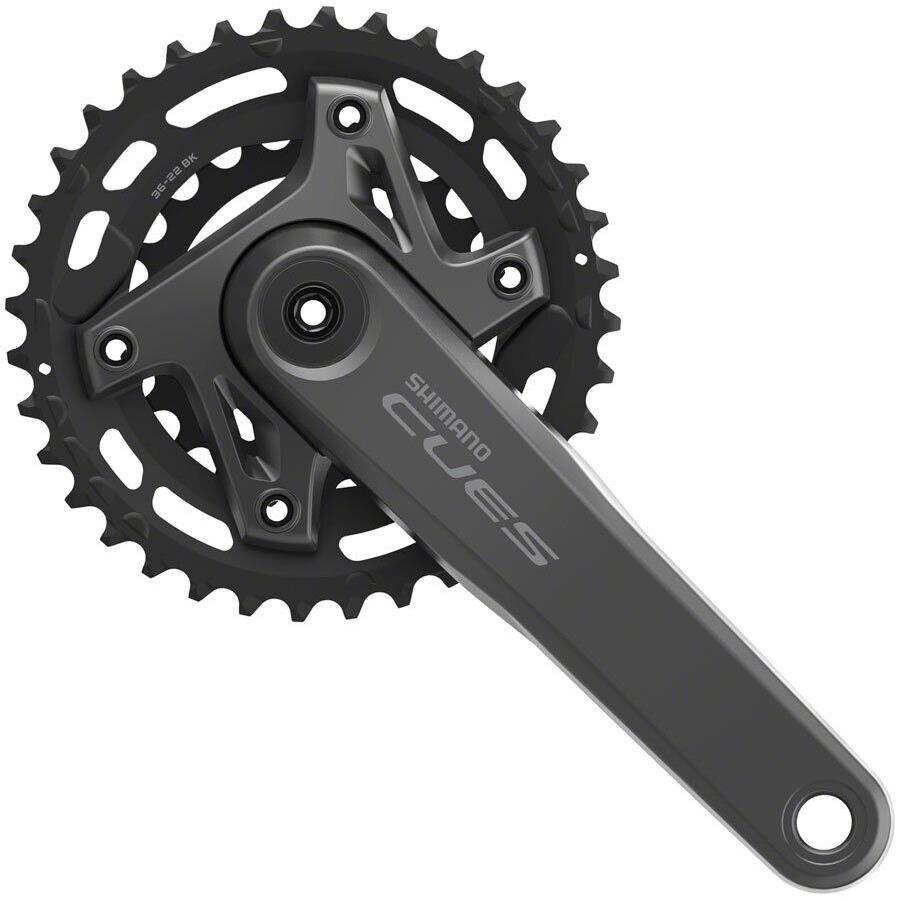 Shimano Cues FC-U6000-2 Crankset - 175mm 9/10/11-Speed 36/22t Asymmetric 96 B