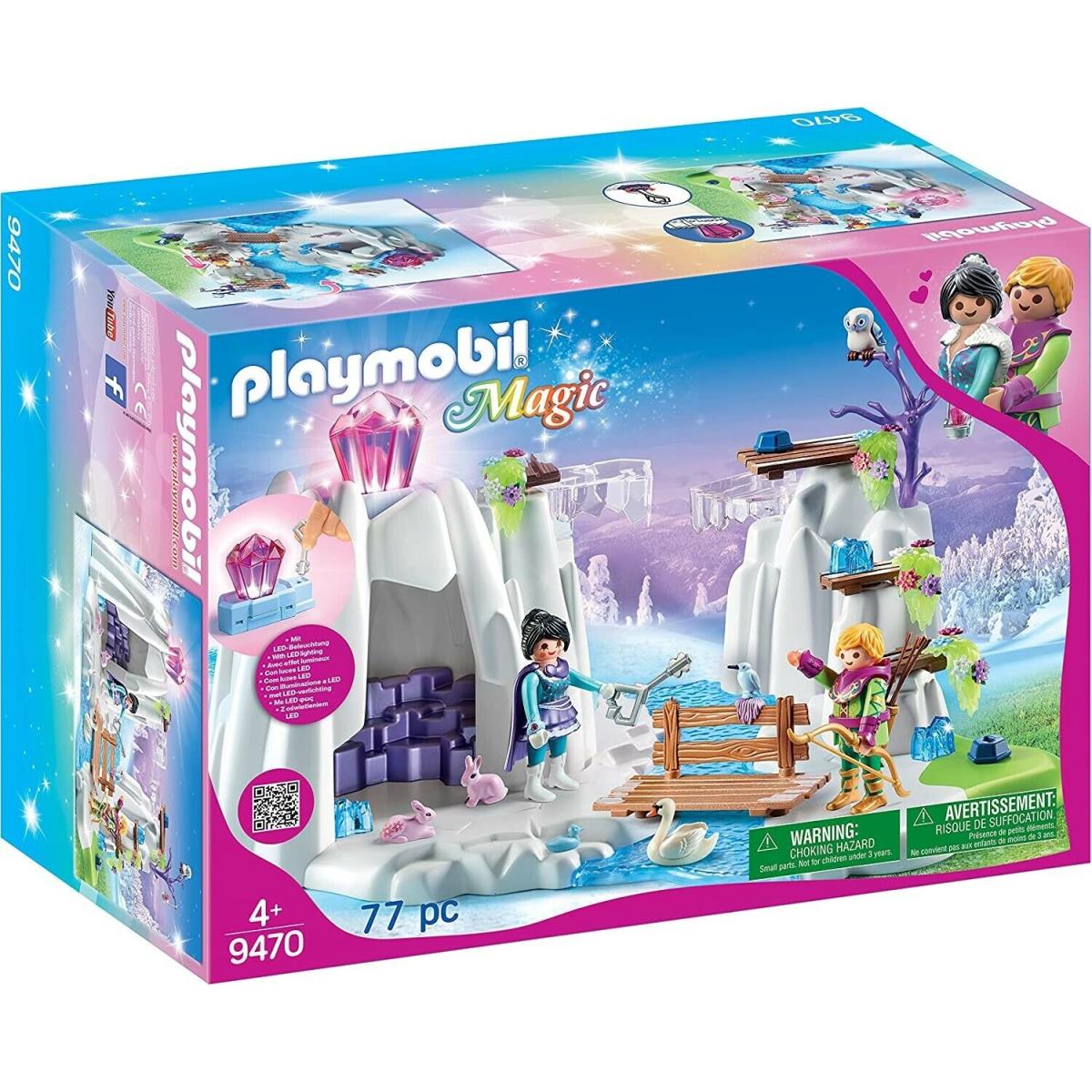 Playmobil 9470 Magic Crystal Diamond Hideout Frozen Cave Prince Princess