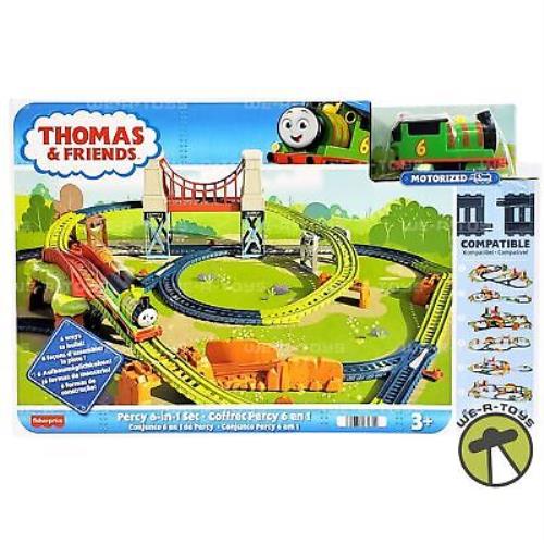 Thomas Friends Percy 6-in-1 Motorized Train and Track Set 2022 Mattel Nrfb