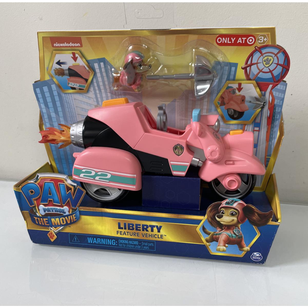 Paw Patrol The Movie Liberty Feature Vehicle Target Exclusive w/ Figure -new Htf