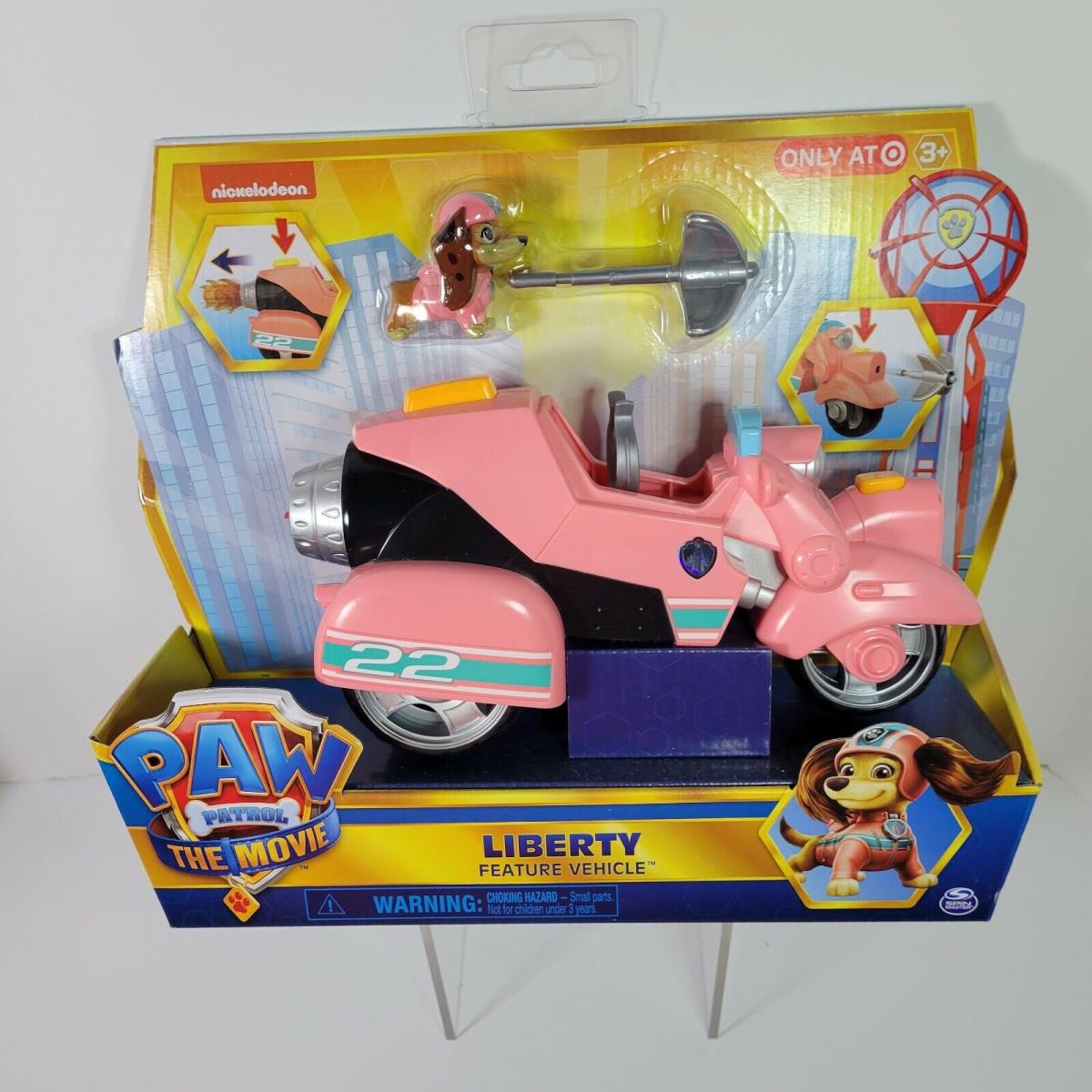 Liberty Paw Patrol The Movie Vehicle Figure Toy Motorbike Pink Nickelodeon