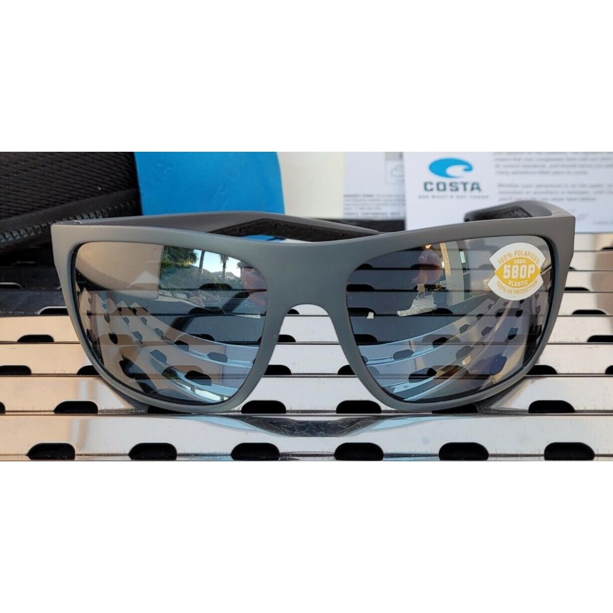 Costa Del Mar Broadbill Brb 98 Sunglasses Matte Gray w/ Gray 580p Polarized