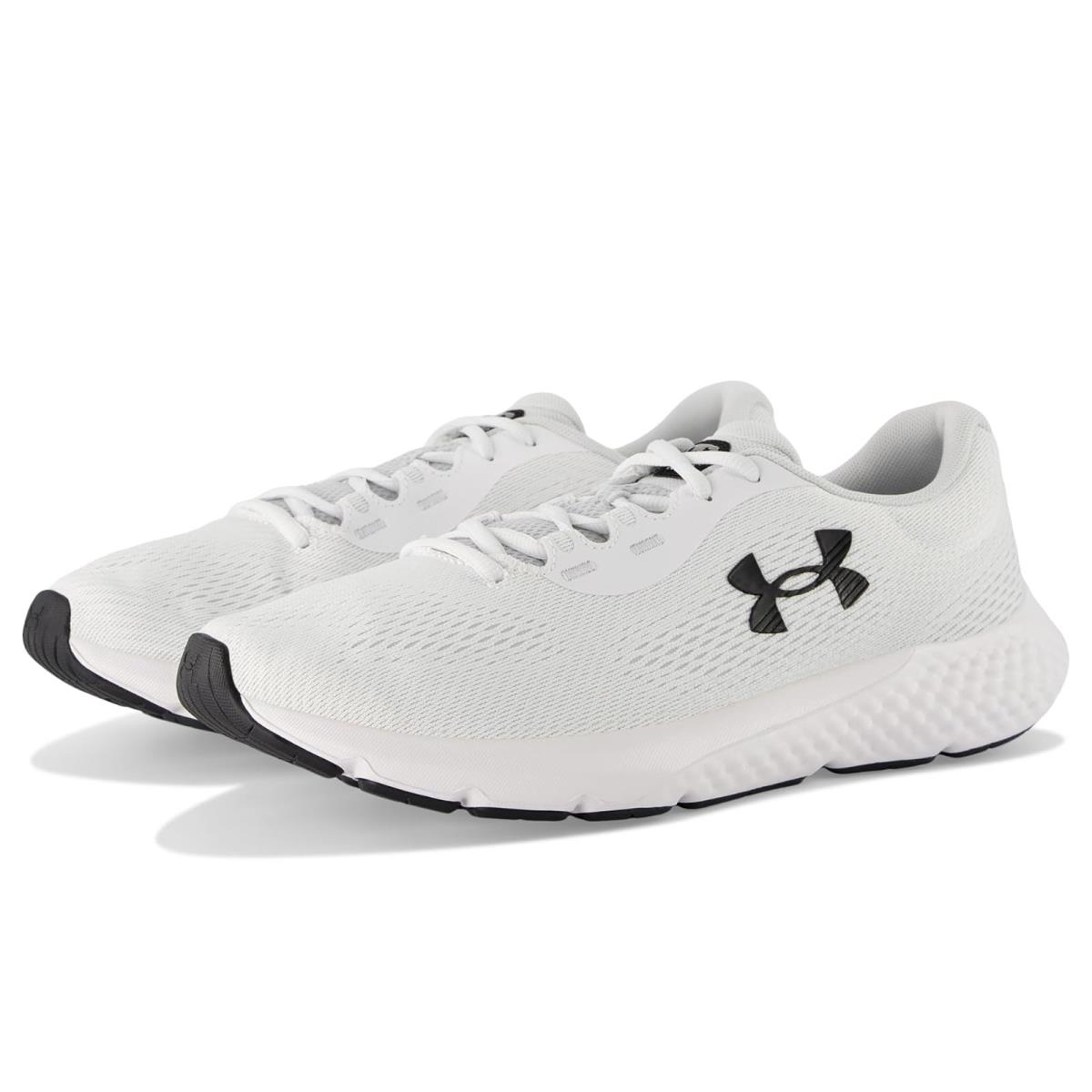 Man`s Sneakers Athletic Shoes Under Armour Charged Rogue 4 White/White/Black