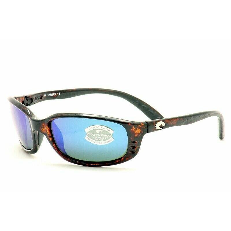Costa Del Mar Brine BR10OBMGLP Tortoise/blue Mirror 580G Polarized Sunglasses - Tortoise Frame