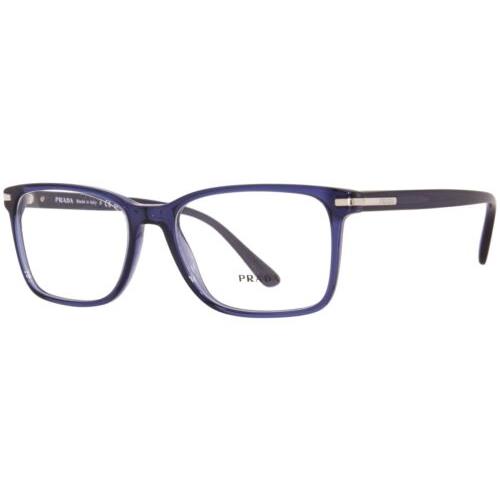 Prada Vpr 14WV - 08Q1O1 Crystal Blue Eyeglasses 56/18/150 Box Set - Blue Crystal, Frame: Blue, Manufacturer: Blue